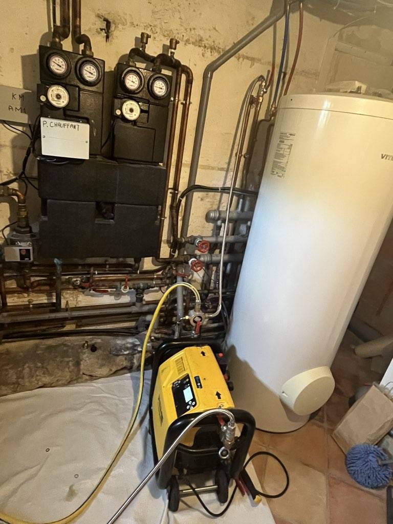 desembouage d'un réseau chauffage a Saint Loubes